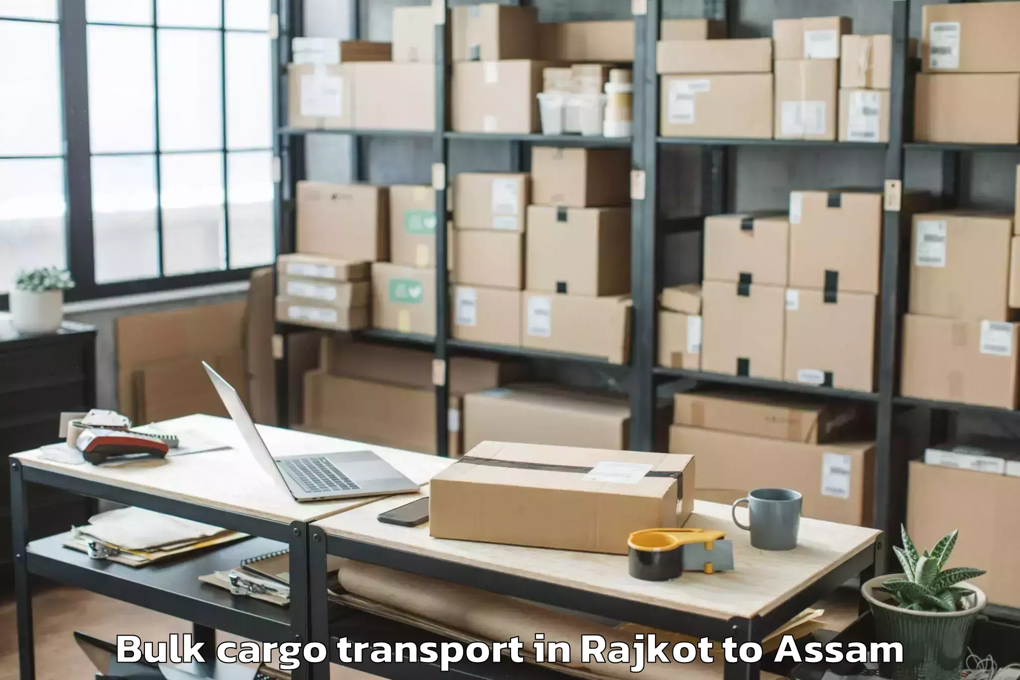 Get Rajkot to Silchar Airport Ixs Bulk Cargo Transport